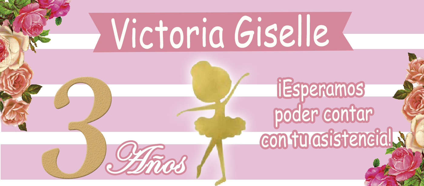 Victoria Giselle cumple 3 años